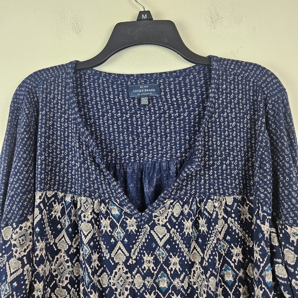 LUCKY BRAND Size 2X Long Sleeved top Blouse - Picture 5 of 7
